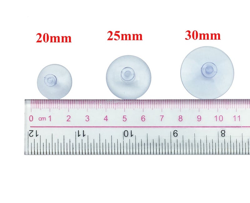 Hyamass 100Pcs Small Suction Cups for Glass - Clear Anti-Slip Pads, No-Hook Plastic Suction Cups for Windows, Table Tops, Home Organization & Festival Decor (Diameter 25mm) - Image 3